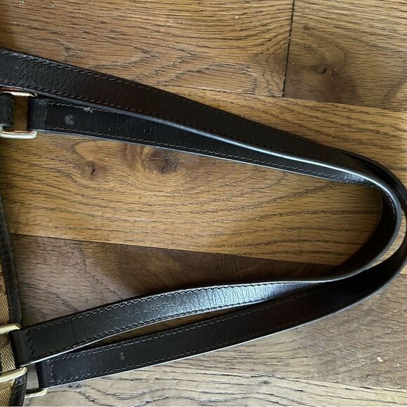 Vintage Gucci canvas leather Sherry tote with charms - Picture 3 of 14